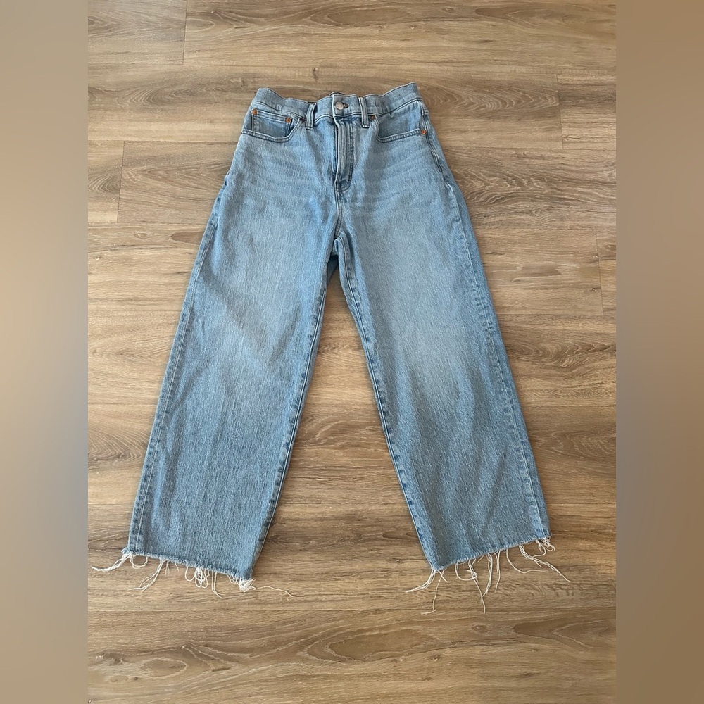 Madewell The Perfect Vintage Wide Leg Crop Jean size 28